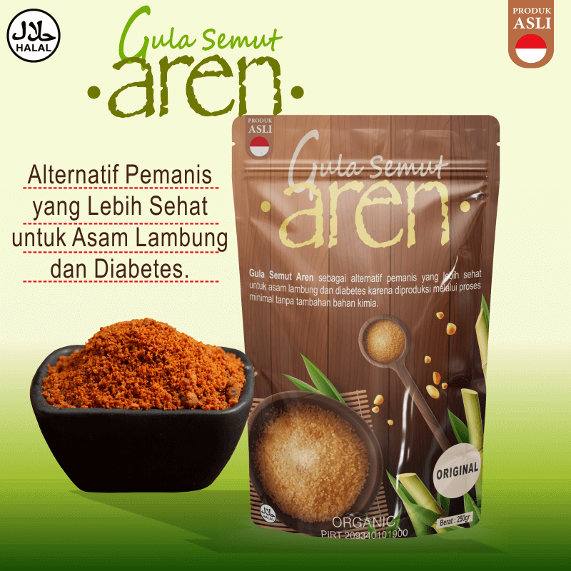 

Gula Semut Aren Brown Sugar Gula Merah Bubuk Rendah Kalori