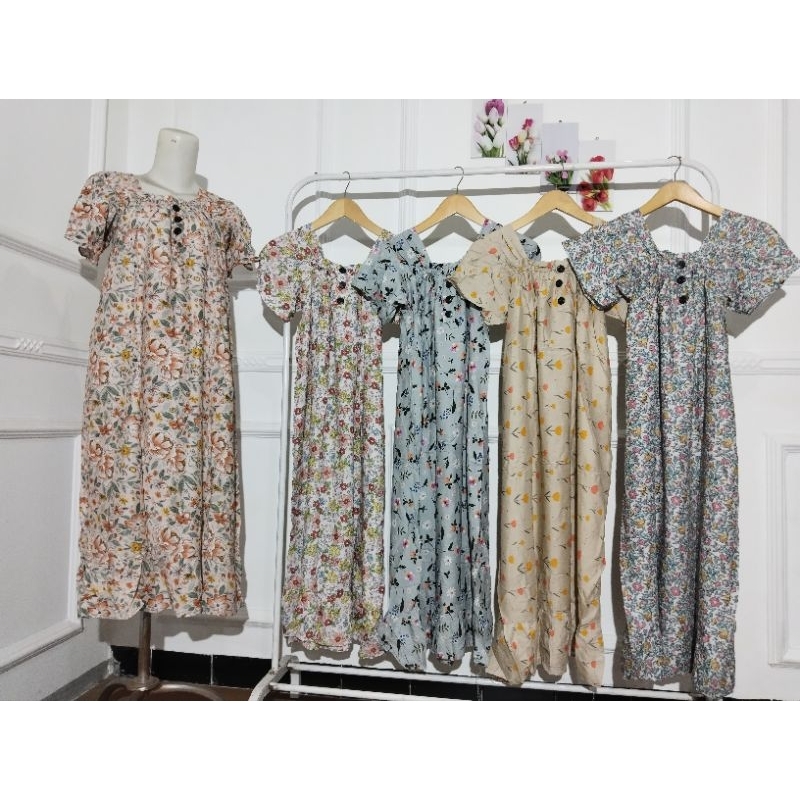 Daster rayon premium/Daster rayon viscose murah/Daster sexy/Daster jumbo