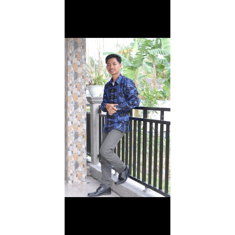 Baju/Kemeja Batik Baduy Banten Pria Lengan panjang