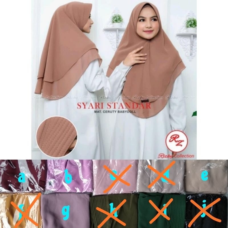 jilbab ceruty standar by rizky collection