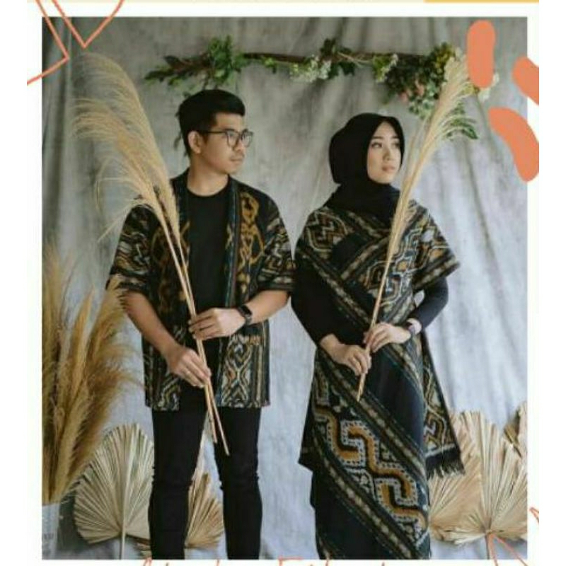 Baju Couple Tenun - Couple Pasangan - Dres Tenun - Kimono Tenun