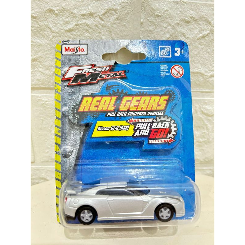 Maisto Real Gears - Nissan GTR R35 (Pullback 1:64)