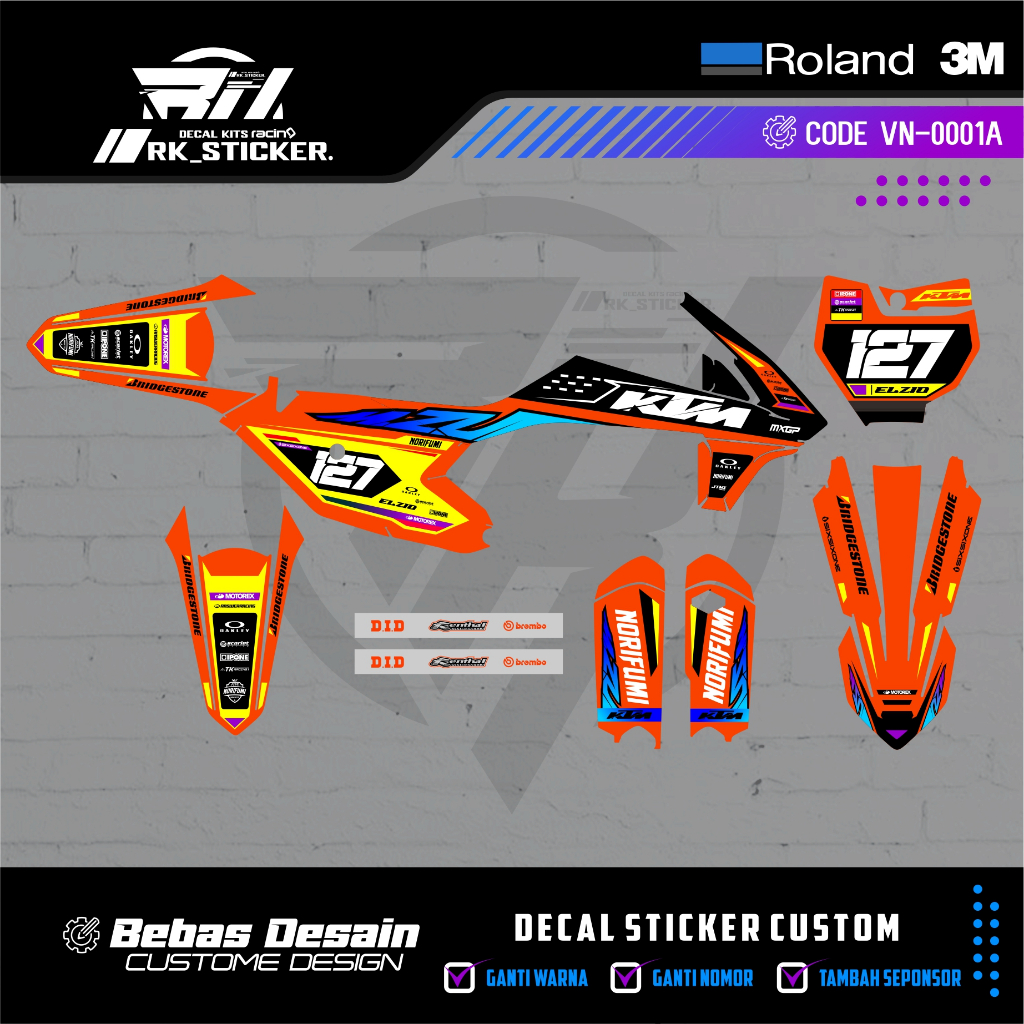 DECAL KTM 85 2020 FREE CUSTOME DESIGN