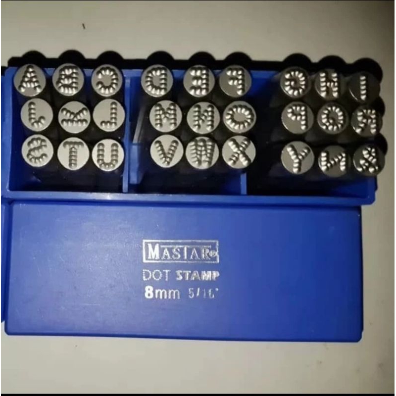 

huruf ketok bintik 10mm A-Z MASTAR GERMANY