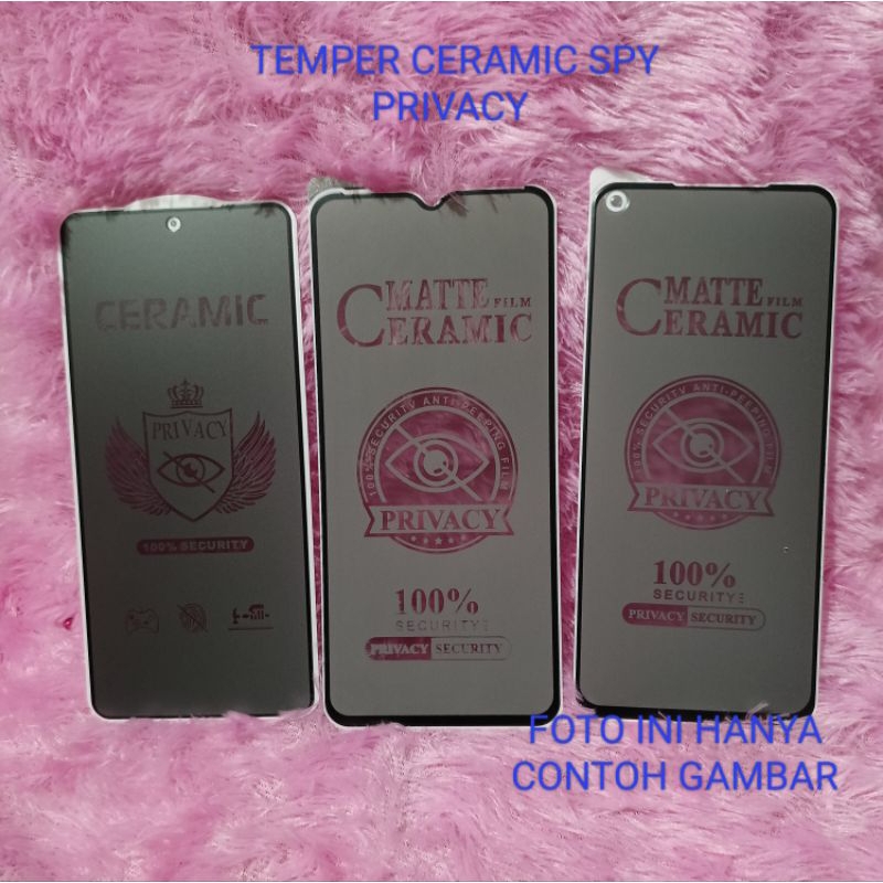 TG TEMPERD CERAMIC SPY OPPO A16K/A16E TEMPER SPY PRIVACY ANTI AIR ANTI PECH ANTI INTIP BAHAN FUL CER