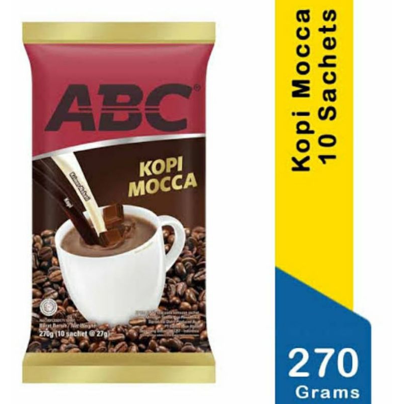 

kopi abc mocca 10 sachet @27gr