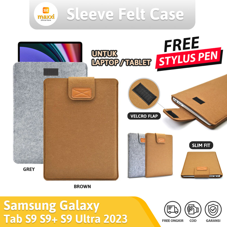 Samsung Tab S9 11 S9+ Ultra 2023 Tas Tablet Bag Soft Protector Sleeve Case Pouch Handbag