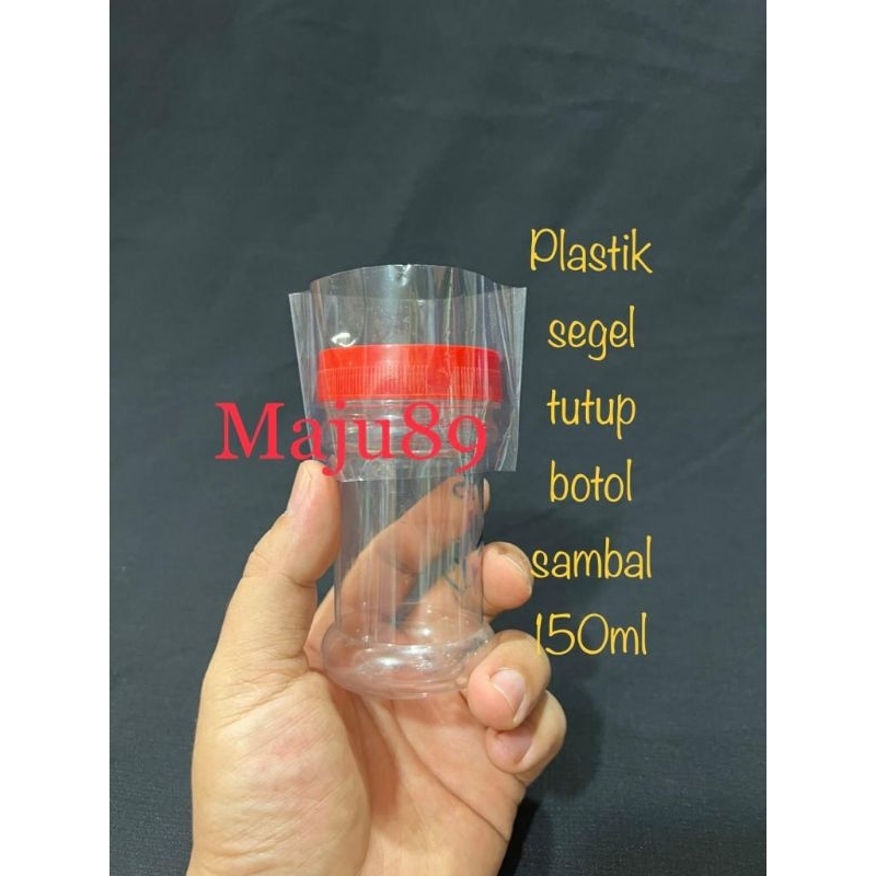 plastik segel tutup botol sambal 150ml(segel full botol & segel tutup)plastik shrink segel