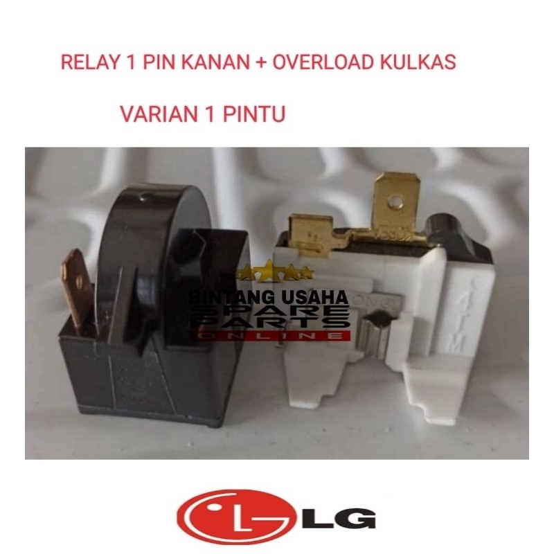 RELAY PTC OVERLOAD KULKAS LG 1 PINTU | 2 PINTU
