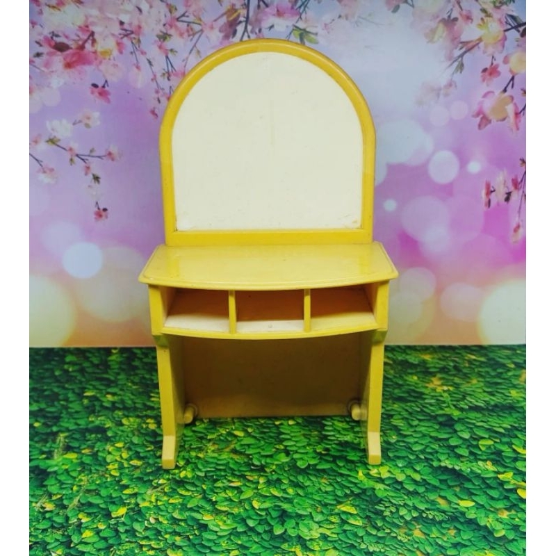 Mainan anak preloved mainan meja rias, meja penyimpanan