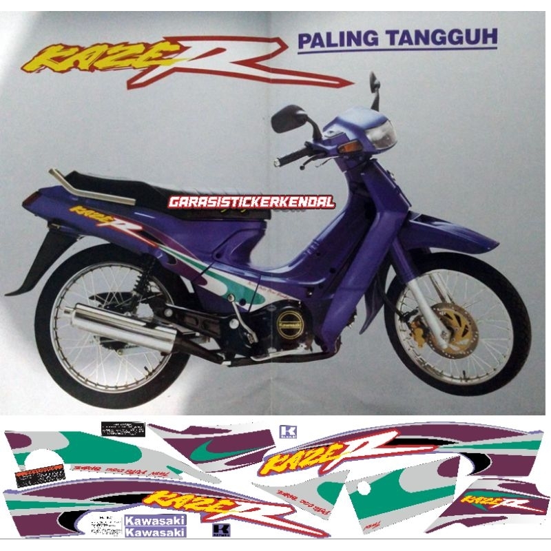 striping Kawasaki Kaze r 98 99 ungu