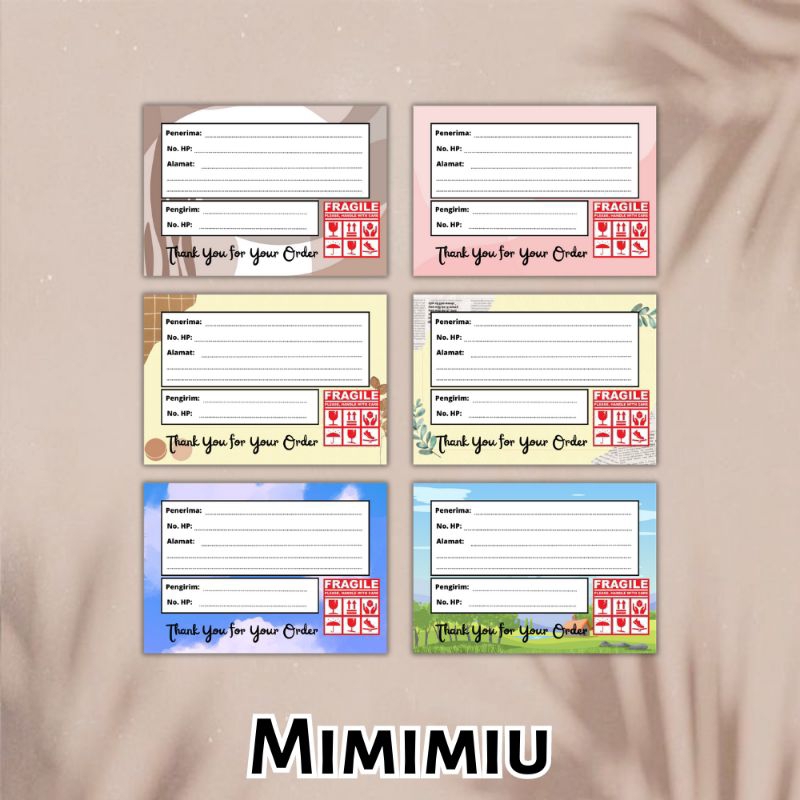 

[Mimimiu] 50pcs kertas hvs pengiriman olshop 10x7cm