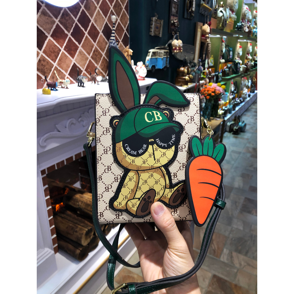 CreamBear Original C12462 Hand Bag Tas Selempang Tas Tenteng  Wanita Cream Bear