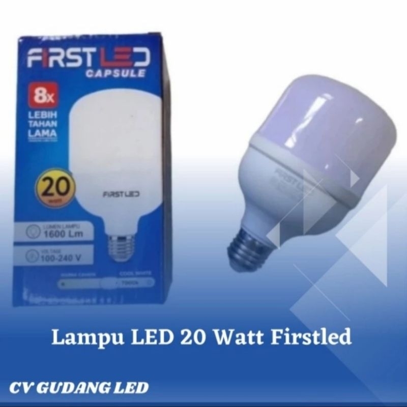 Lampu LED 20 Watt Putih 7000K FIRSTLED