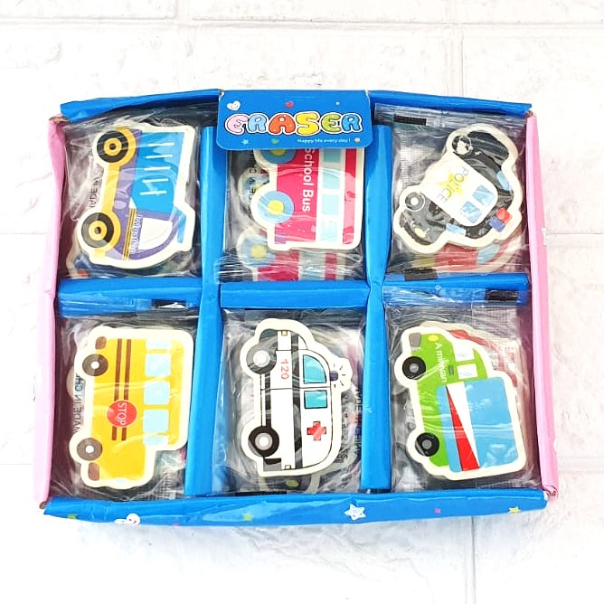 

(Dapat 6pc) Setip/Penghapus/Eraser Anak Anak Murah Karakter