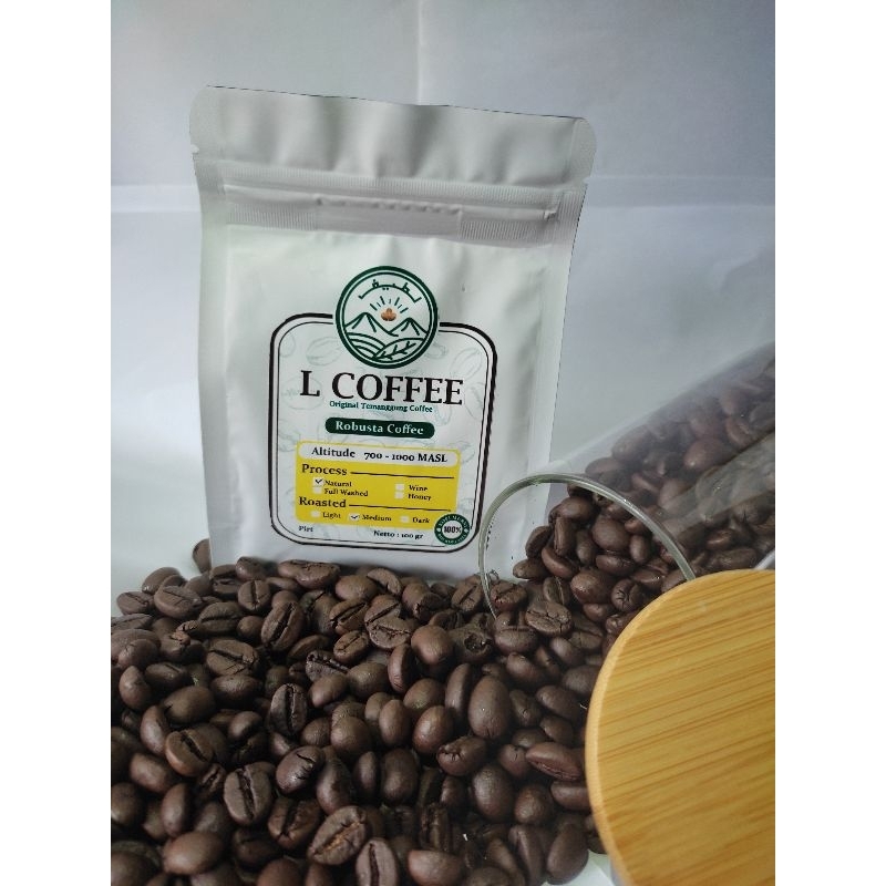 

Kopi robusta Temanggung petik merah asli biji kopi 100%