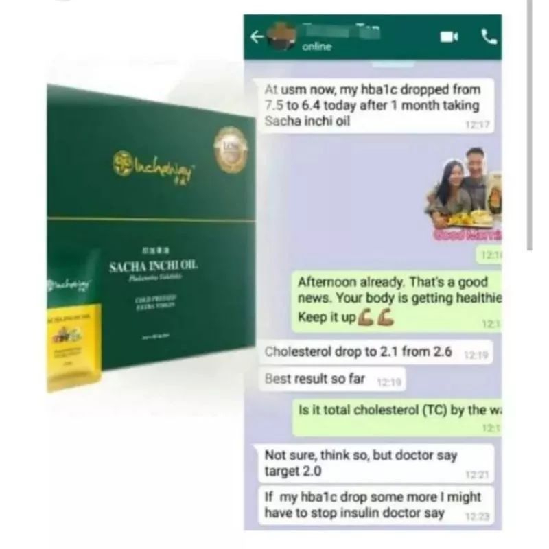 

SG INCHAWAY - Sancha inchi oil herbal kolestrol kanker omega369