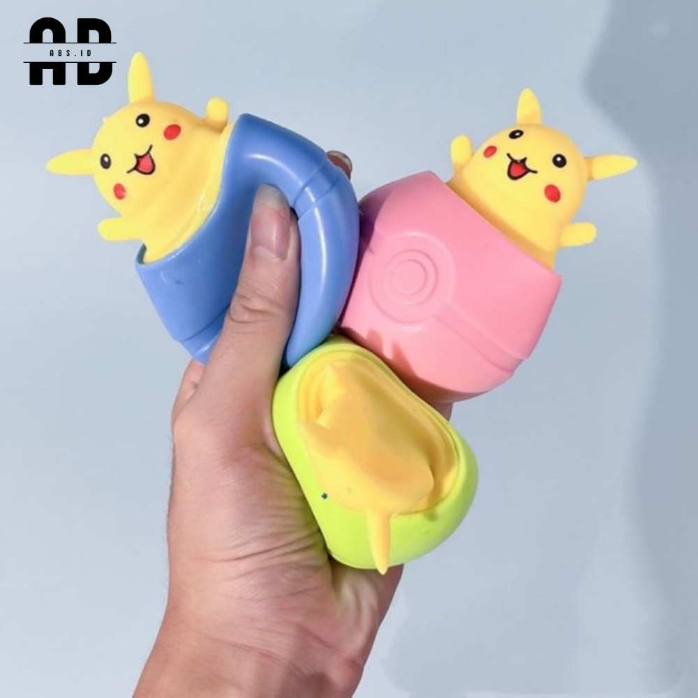 ABS - Mainan Squishy Silicon POP IT Pikachu Viral