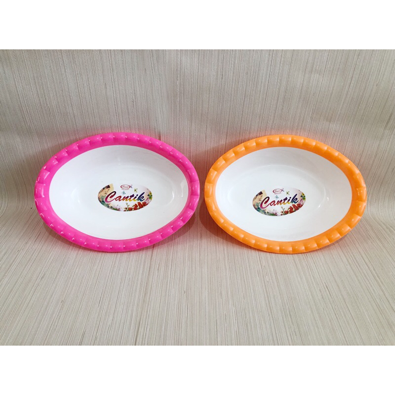 Mangkok Plastik Cantik Oval / Mangkok Saji / Mangkok Makan oval Great