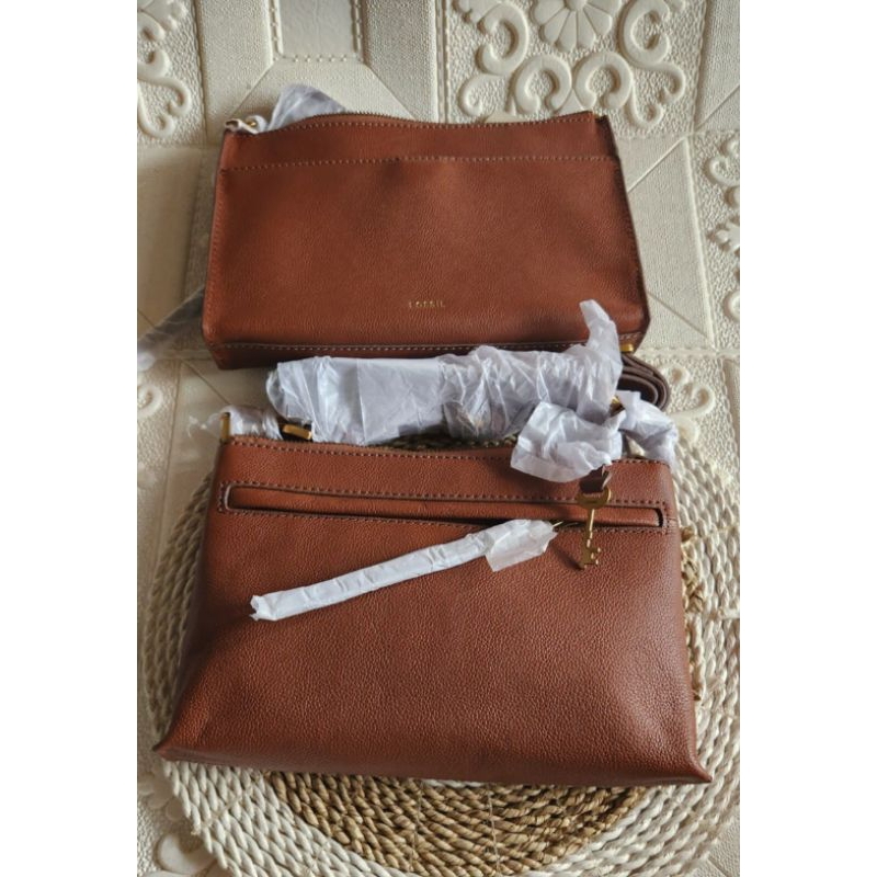 Tas Wanita FossilOriginal Kiera Small Crossbody Brown