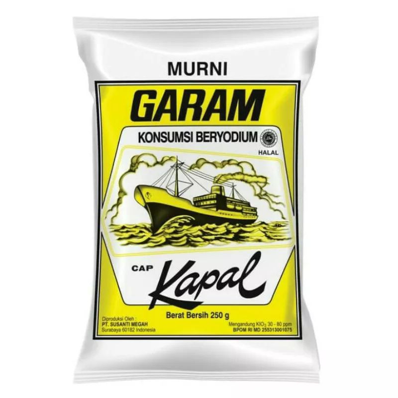 

garam cap kapal 250gr