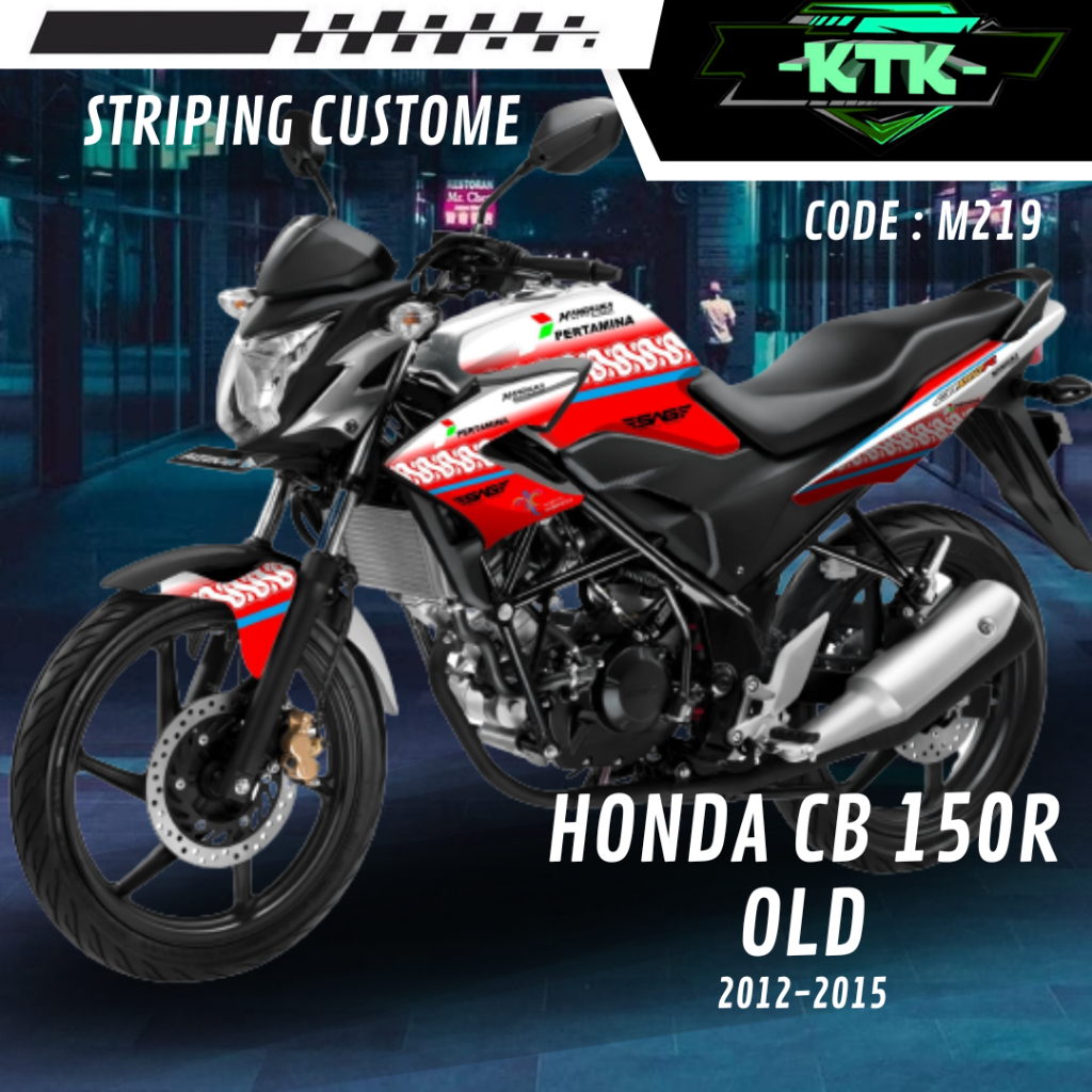 Lis Striping Sticker Variasi Aksesoris List Stiker Pelindung Body Logo Emblem Motor Honda CBR CB 150