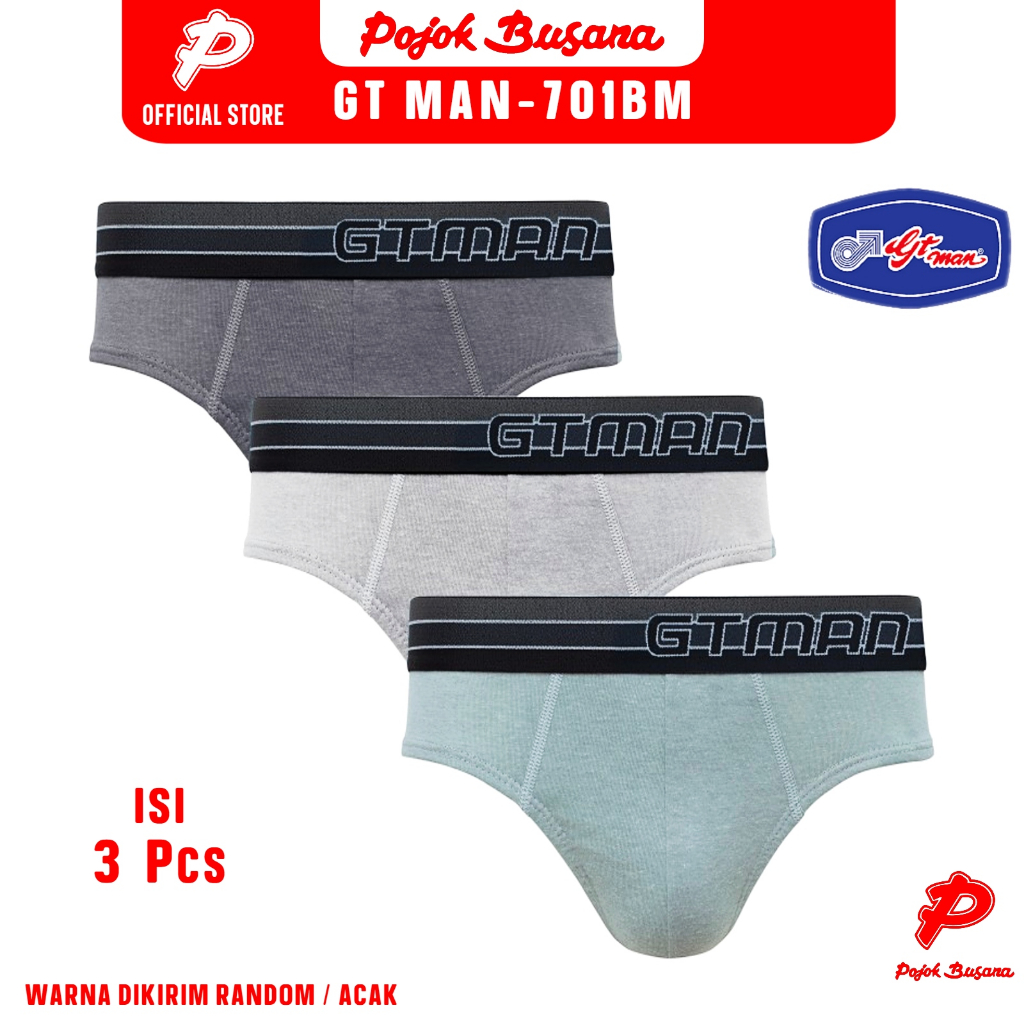Pojok Busana Celana Dalam Pria GT Man 701BM, 703, 708, GTKB05, &  Celana Dalam Pria Rider RMG 10, R3