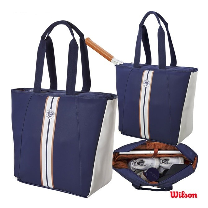 Tas Tenis Totebag Wilson Roland Garros Navy White Clay 2023 Tote Bag Wilson Roland Garros 2023 Origi