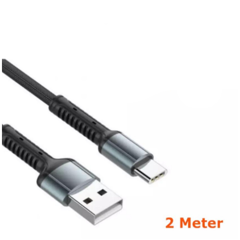 Kabel Usb-A to type-c secret g Charge sync 200cm 2.4A fast charging Ls64 - Cable data 2m 2 meter ls6
