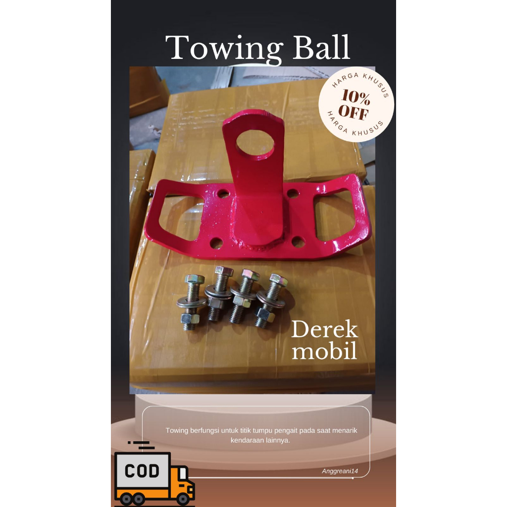 COD DUDUKAN TOWING BALL DEREK MOBIL UNIVERSAL