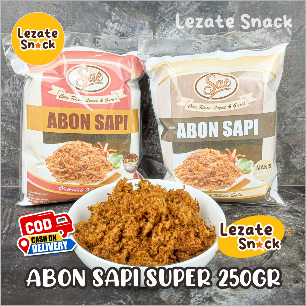 

Abon Sapi Super 250GR Murah Rasa Pedas & Manis Asli Solo Halal Gurih / Abon Sapi Super Khas Solo Boyolali Abon Sapi Kiloan