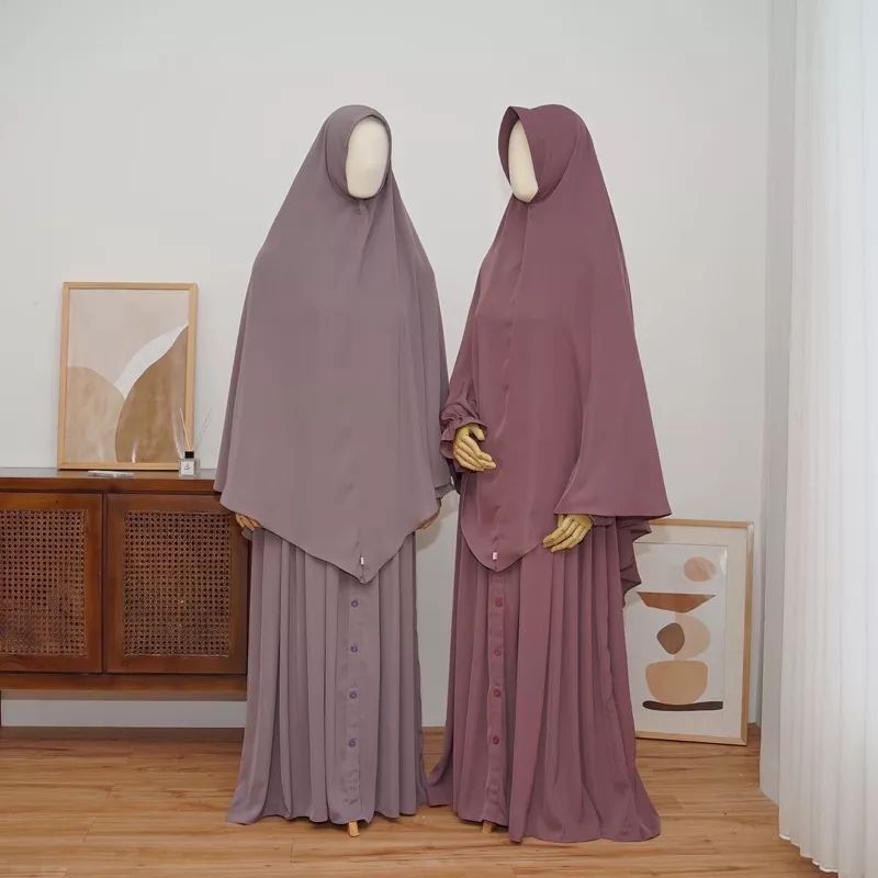 Barkha Project Mazaya Set Rose Taupe Furusiyah / Fursan Silk