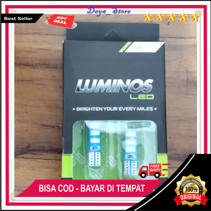 Lampu Senja Luminos LED 15 Titik Ori Lampu LED Luminos Crystal UNIVERSAL T10 Nmax Vario Aerox Origin