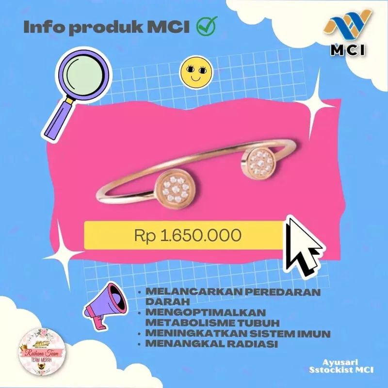 MCI gelang rose gold M