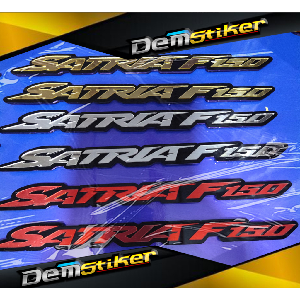 STIKER SATRIA FU EMBLEM AKRILIK STIKER VARIASI MOTOR KEREN
