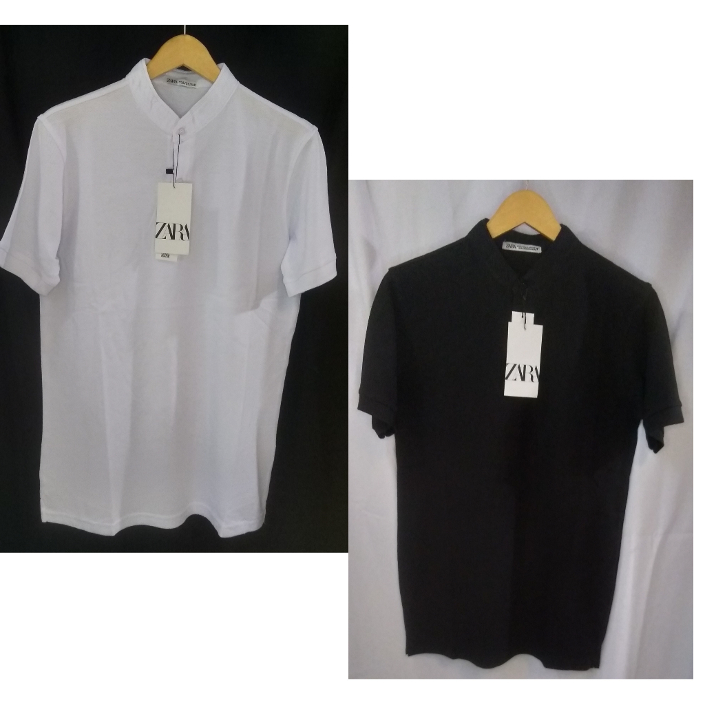 Kaos Pria Zara Kerah Shanghai