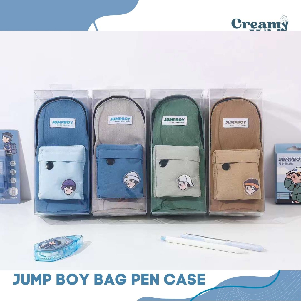 

Jump Boy Bag Pen Case Kotak Pensil Anak Laki-Laki Premium Quality model tas kotak pensil unik kekinian bentuk ransel