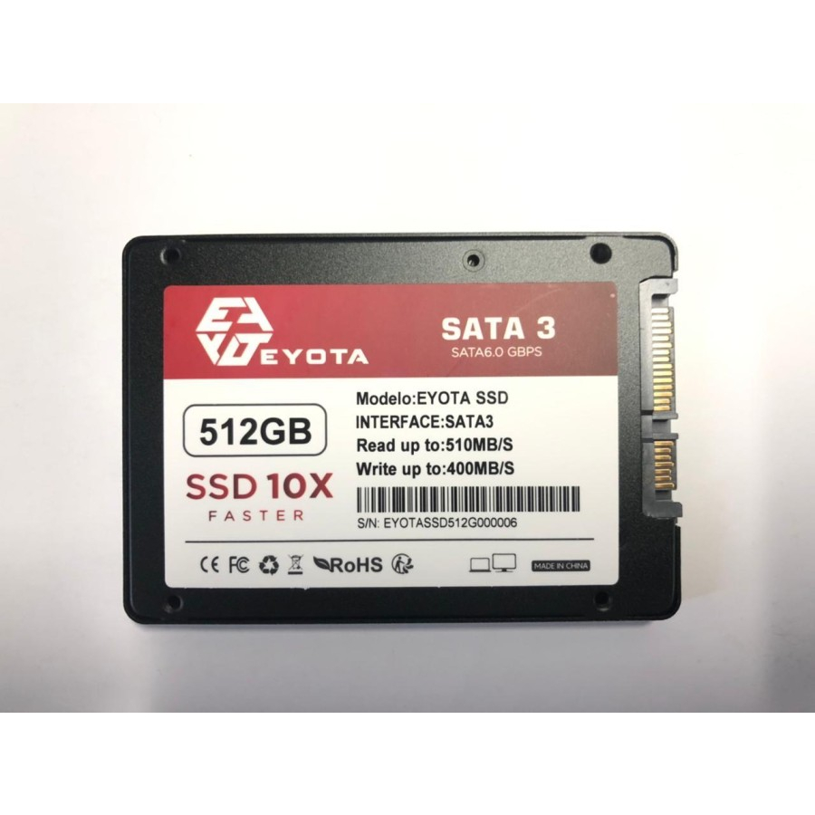 SSD FOR LAPTOP NOTEBOOK EYOTA 512 GB SATA III 2,5"