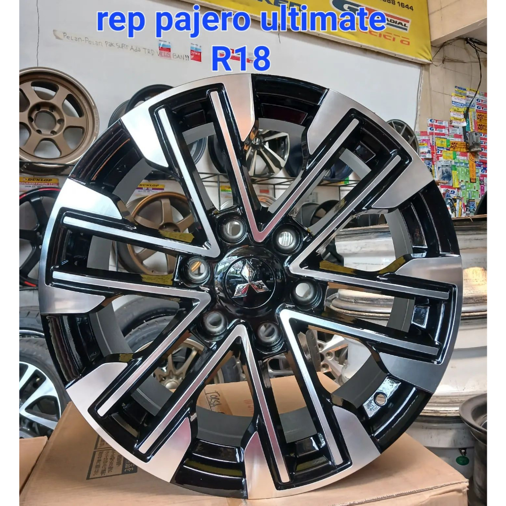 velg mobil pajero Rep oem mitsubishi pajero sport ultimate ring 18 baut 6x139,7