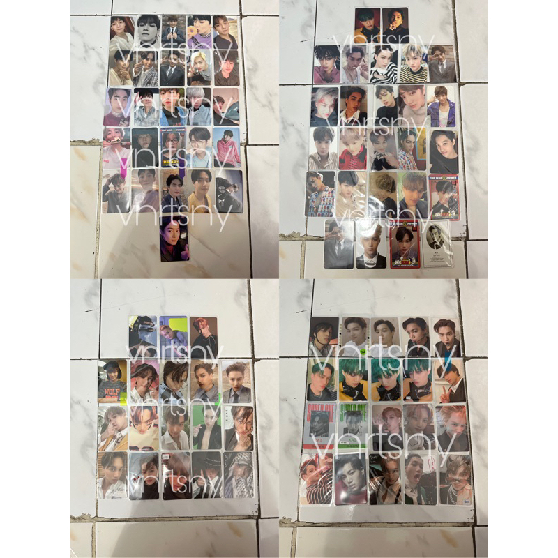 EXO OFFICIAL PHOTOCARD KAI, SUHO, CHEN, BAEKHYUN, XIUMIN
