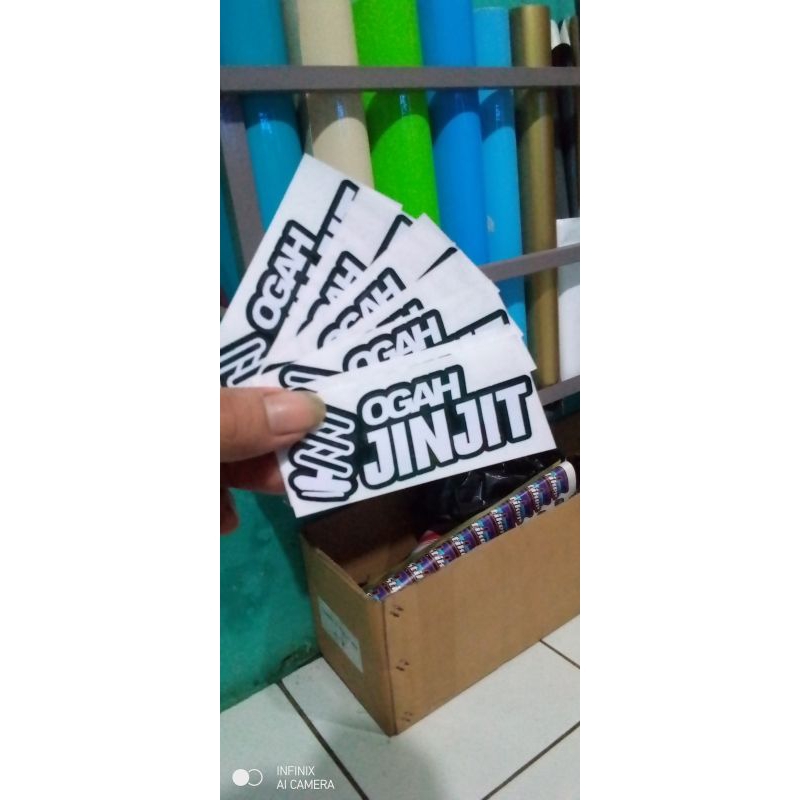 stiker cutting OGAH JINJIT