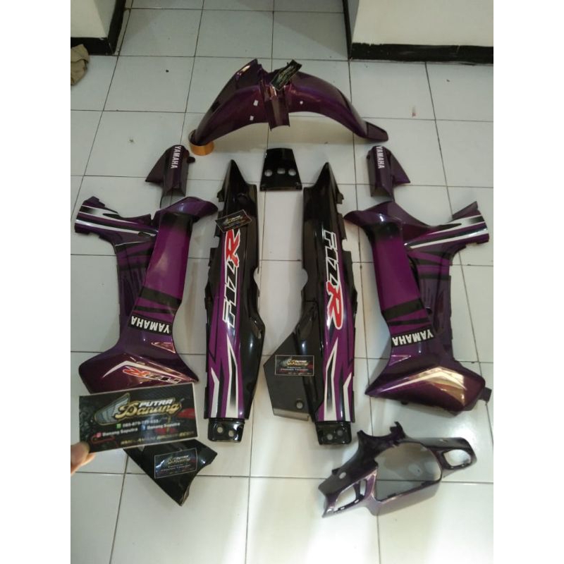 Cover Body Fizr F1zr Fullset SE UNGU Hitam Body Belakang Full Set Halus Cover Bodi Yamaha Fiz r F1zr