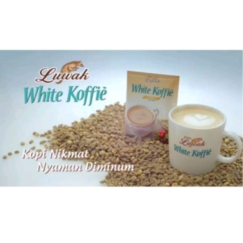 

Kopi White Coffee Luwak 1 renceng 10 sachet