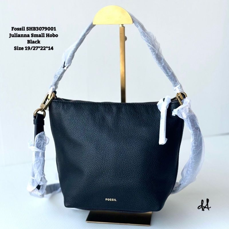 fossil julianna small hobo black