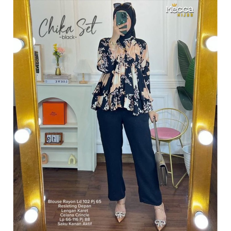 SET CHIKA BY MECA / BLOUSE COTTON IMPORT NEW ARRIVAL BEST SELLER
