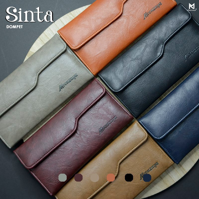 DOMPET SINTA WALLET TEMPAT MENYIMPAN UANG KARTU ATM STNK SIM KTP KIS FOTO KERTAS STRUK SIMPEL ELEGAN