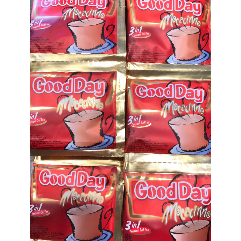 

Kopi GoodDay Mocacinno 1 renceng 10 pcs