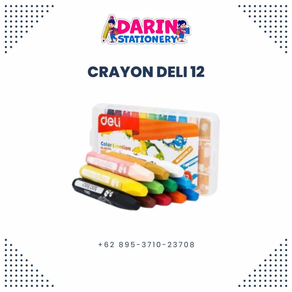 

Deli Oil Pastel Crayon 12 Warna C20104