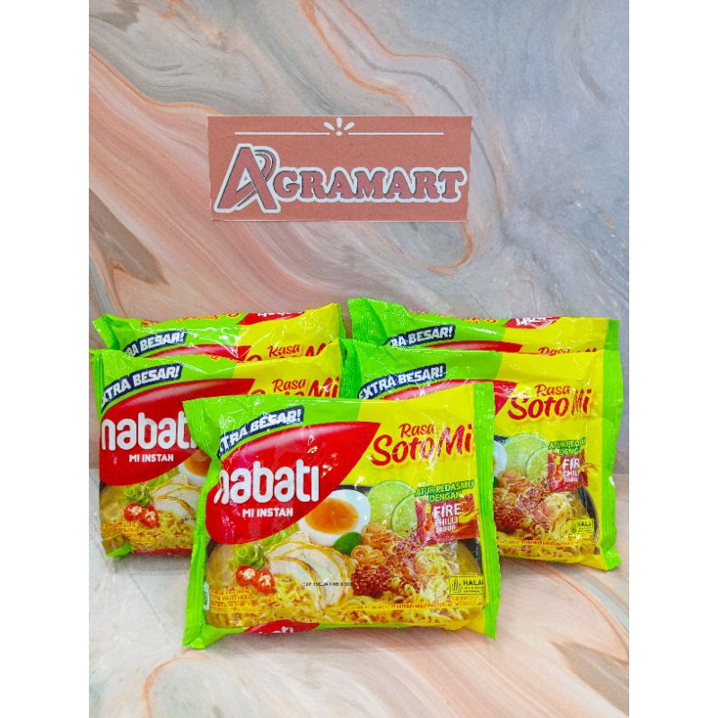 

NABATI MIE INSTAN RASA SOTO