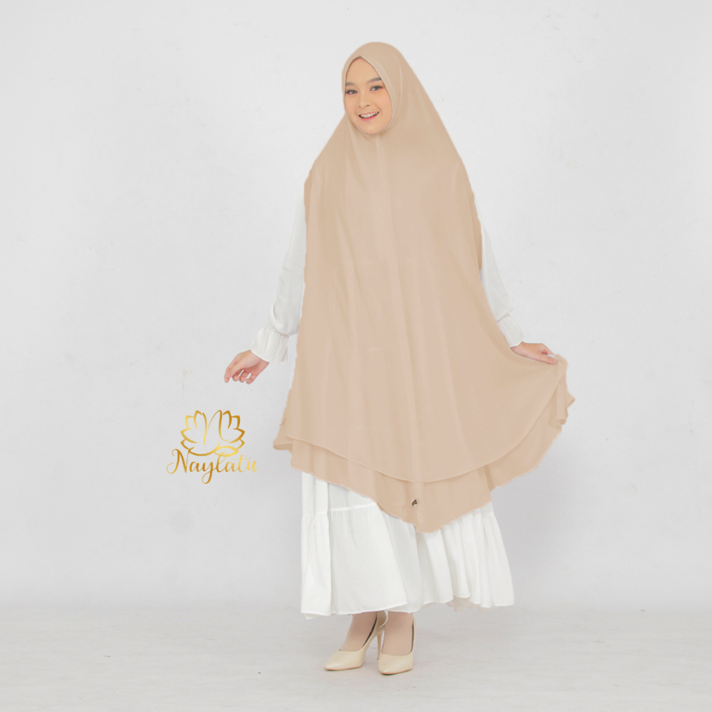 𝐍𝐚𝐲𝐥𝐚𝐭𝐮 - Khimar Syari Natasya Nonpad Lobang Tangan Ceruty Babydoll